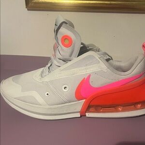 Nike Women's Neon Pink, Neon Orange and Gray Sneakers